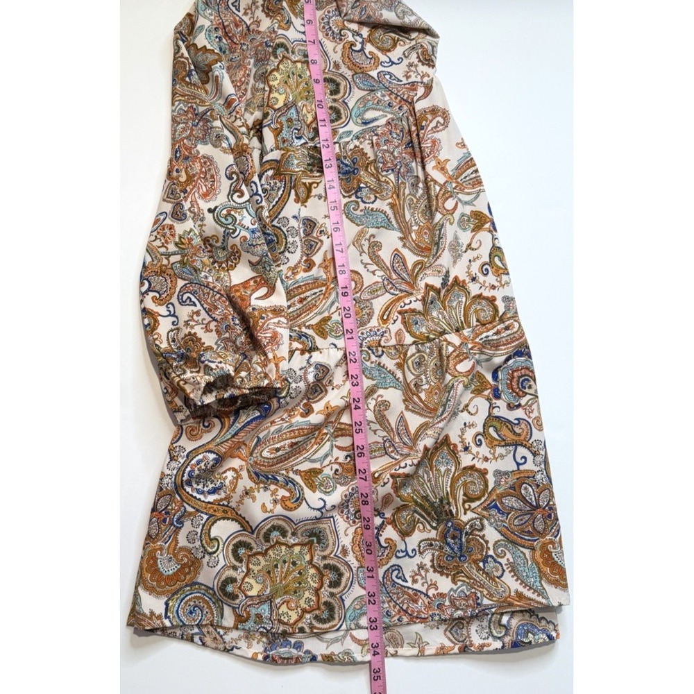 Unbranded Womens Tiered Paisley Babydoll Dress Size M Boho Indie Dainty Romantic - Picture 7 of 9